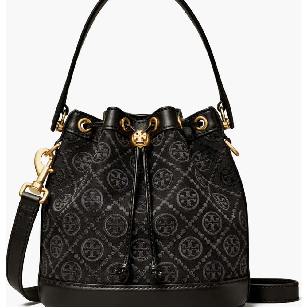 Tory Burch Black Bucket Bag